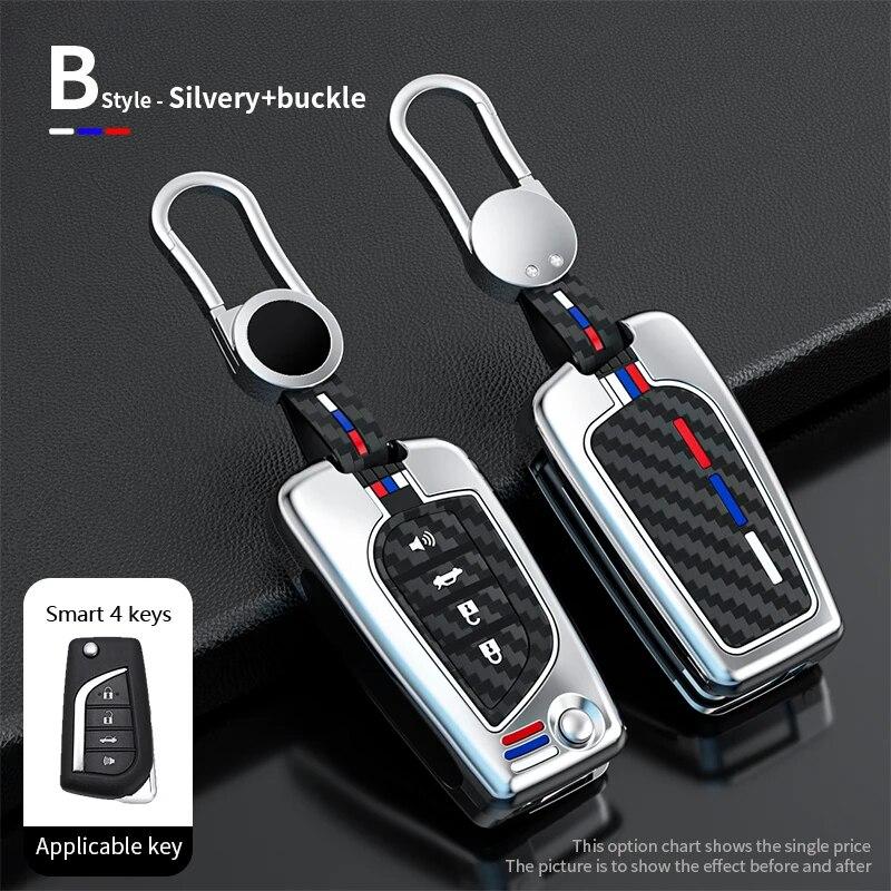 Чехол для дистанционного ключа автомобиля из цинкового сплава, полный держатель для Toyota Auris Corolla Reiz Avensis Verso Yaris Aygo Rav4 Scion TC IM 2015