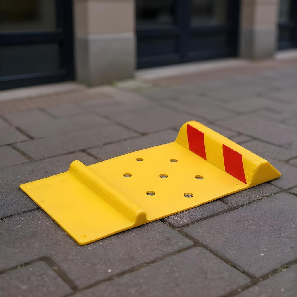 Garage Car Parking Mat Anti-Skid Rubber Parking Mat High Visibility Wheel Stabilizer Guides Stops For Automotive Sedan SUV Golf