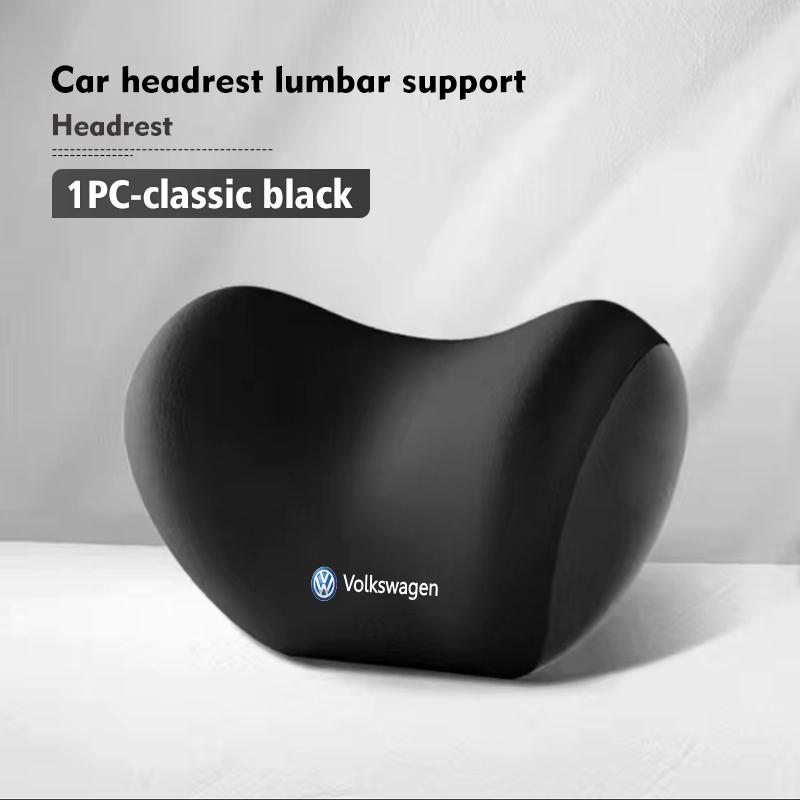 LEG1 For Volkswagen VW Car Neck Waist Pillow Breathable Fabric Memory Cotton Fatigue Relief Polo Jetta Sagitar Magotan Passat B5 B6