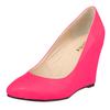 Women's Pumps Pointed Toe Fashion Shoe High Heel Wedges Female Patent Leather Shoes Shoe