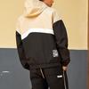 Vans Color-Block Zip-Up Casual Hooded Jacket Men Outerwear Oatmeal VN0A5H8X2N1