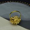 4PCS Rhinestone Pearl Napkin Rings for Table Setting Decorations, Gold Serviette Buckle Elegant Napkin Ring Holder for Wedding Dinner Table Decoration