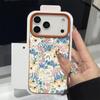 Для iPhone 18 Pro Max Чехол-книжка Цветочный принт Кожаная текстура Силиконовая крышка Для iPhone 17 16 15 14 13 Pro Max 16E 17E