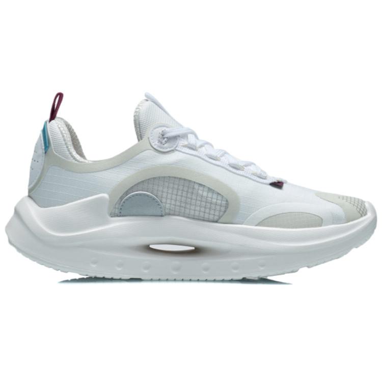 Li Ning Apocalypse Tianqi Культура Спорт Легкие и дышащие Низкие беговые кроссовки Женские Светло-серый Фиолетовый ARYR006-1