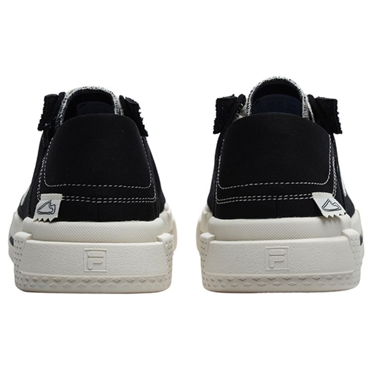 Fila Fusion Кроссовки Wallride DX Повседневные Прочные Легкие Низкие Холщовые Мужские Кроссовки Черно-Белые T12M228203FBA