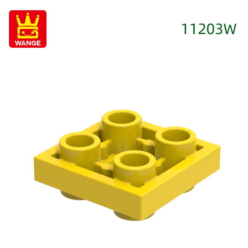 157 шт./лот11203W 2x2 Двусторонние 4 отверстия Строительные блоки Moc Детали Совместимы с Собираемыми Кирпичи Детские Игрушки Подарочная Коробка
