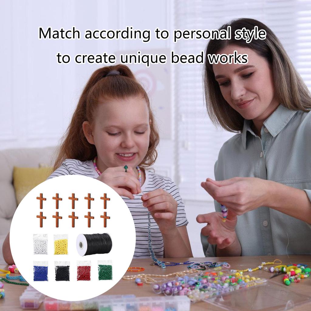 Браслет «План спасения» из бусин на вощеной хлопковой нити, без слов, наборы для изготовления ожерелья «Вера», наборы для изготовления христианского браслета