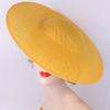 Solid Color Mesh Hat Wide Brim Masquerade Top Hat Fashion Vintage Fascinator Hat  Girl
