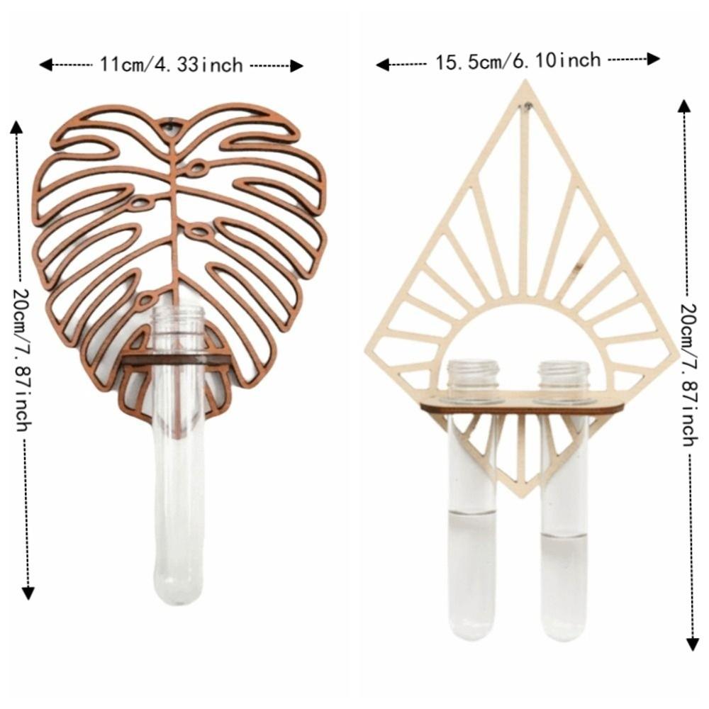 Vase Hydroponic Plant Holder Home Ornaments Flower Pot Wall Hanging Planter Shelf Wall Mount
