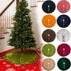 Solid Color Velvet Christmas Lace Tree Dress  122CM