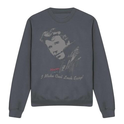 Happy Days Unisex Adult Cool The Fonz Sweatshirt
