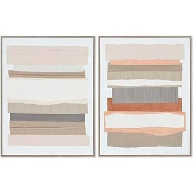 Картина - HOME ESPRIT - Городская - Многоцветная - 2 шт. - 62,3 x 4,5 x 82,3 см