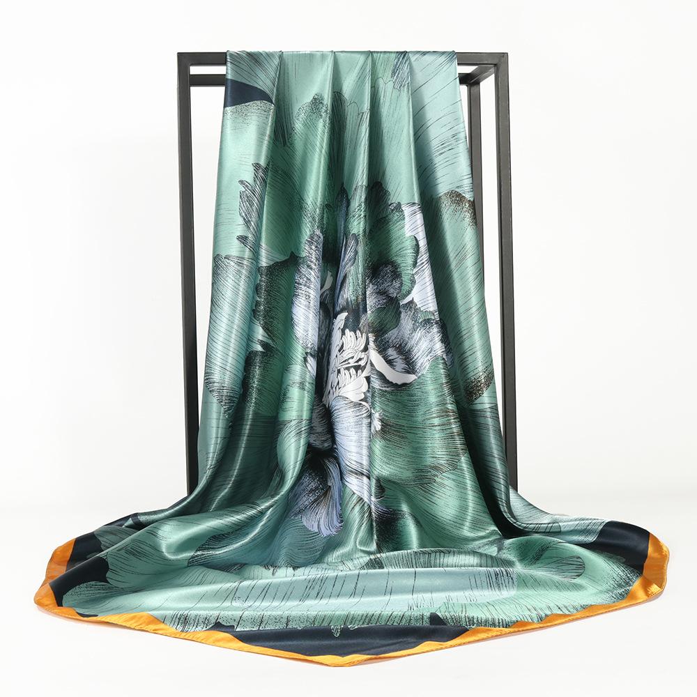 High-quality Luxurious Silk Scarves Headband Scarfs Neck Scarf For Women Chain Silk Scarf Women's Decorative Shawl