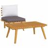 316267 vidaXL Salon de jardin 2 pcs avec coussins Bois d'acacia solide