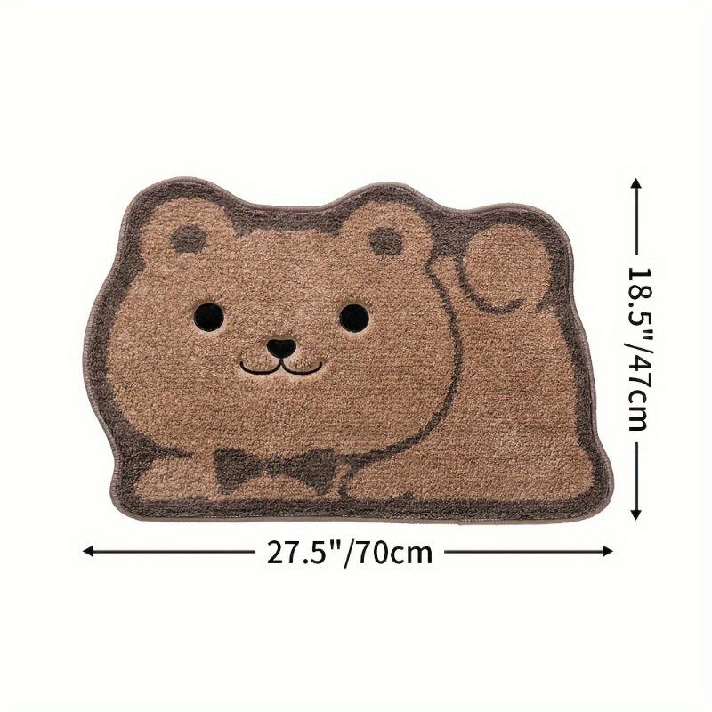 Коврик для ванной комнаты, 1 шт., очень мягкий впитывающий коврик для ванной премиум-класса, нескользящий удобный коврик для ванной с мультяшными животными для пола в ванной, ванной, душевой комнаты