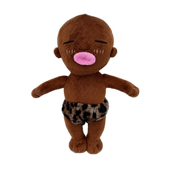 Natasha Plush Doll Soft Toy for Kids Black Stuffed Animal 24cm Cuddle Hugging