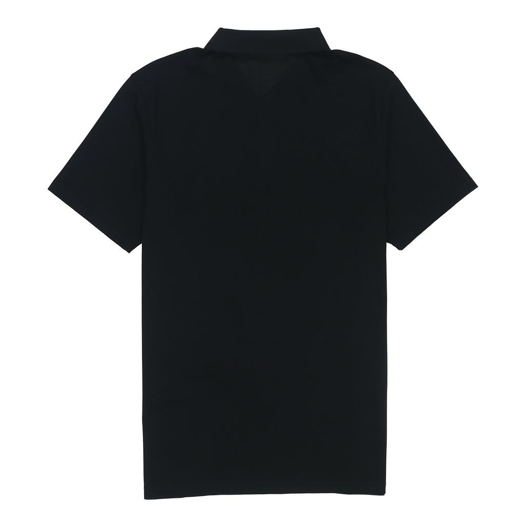 Li-Ning Fitness Series Logo Print Polo Shirt Men Tops Black APLS069-1