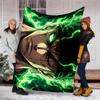 1pc Z-Zoro5 Theme Blanket - Digital Print, Polyester, Cozy for All Seasons, Perfect for Outdoor, and Travel