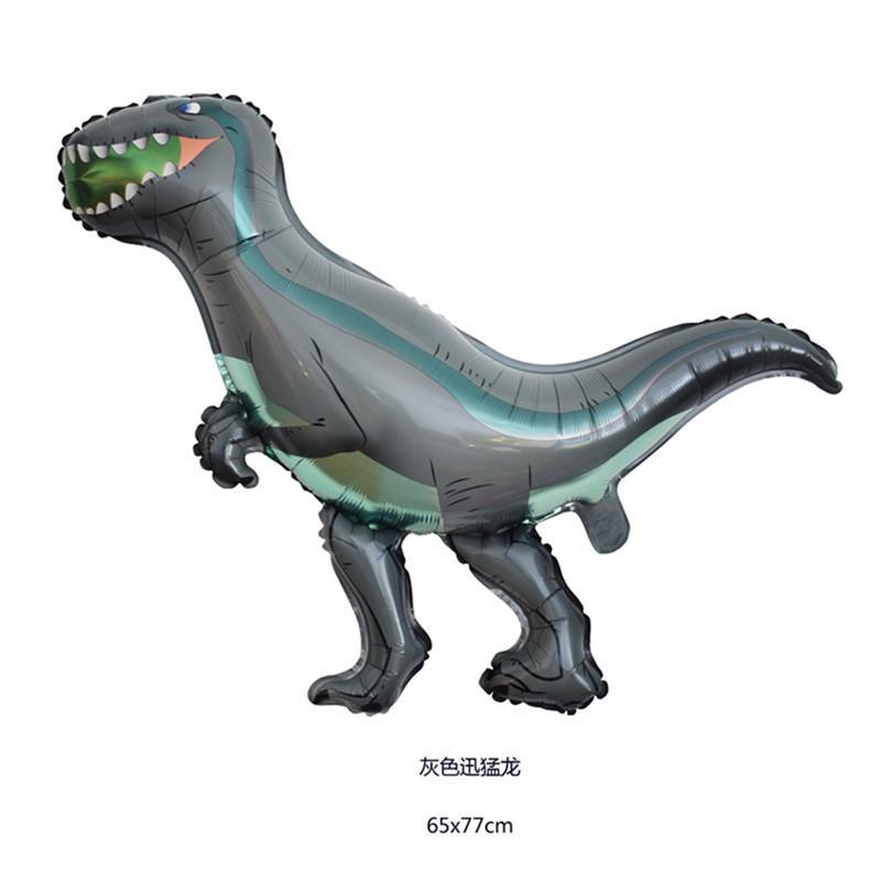 5pcs Dinosaur Aluminum Film Balloon, Triceratops Tyrannosaurus Rex Dinosaur Theme Party Decorative Balloon