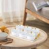 Разделенные сервировочные блюда Портативные с крышкой Современная многофункциональная тарелка для сухофруктов для шоколада, десертов, орехов, печенья, для дома