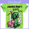 Детский мультяшный пижамный комплект с цифровым принтом Minecraft из мягкой ткани для мальчиков и девочек