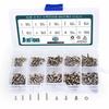 Set of 370 Phillips Round Head Machine Screws, Cross Recessed, Pan Head, Carbon Steel, Nickel Plated, 9 Sizes: M2x4, M2x5mm, M2x7, M2x8, M2x10, M2x12,