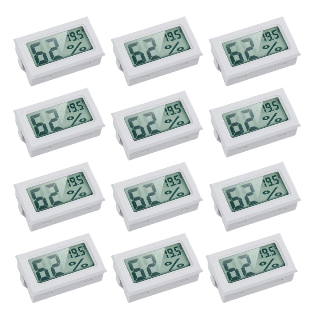 Мини цифровой гигрометр, термометр, ЖК-дисплей, измеритель температуры и влажности для хьюмидоров, теплиц, банок, гроутента, бокса, сада