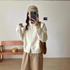Autumn and Winter New Simple Style Loose and Thin Sweater Jacket Women Lazy Double Zipper Stand-up Collar Knitted Cardigan Women