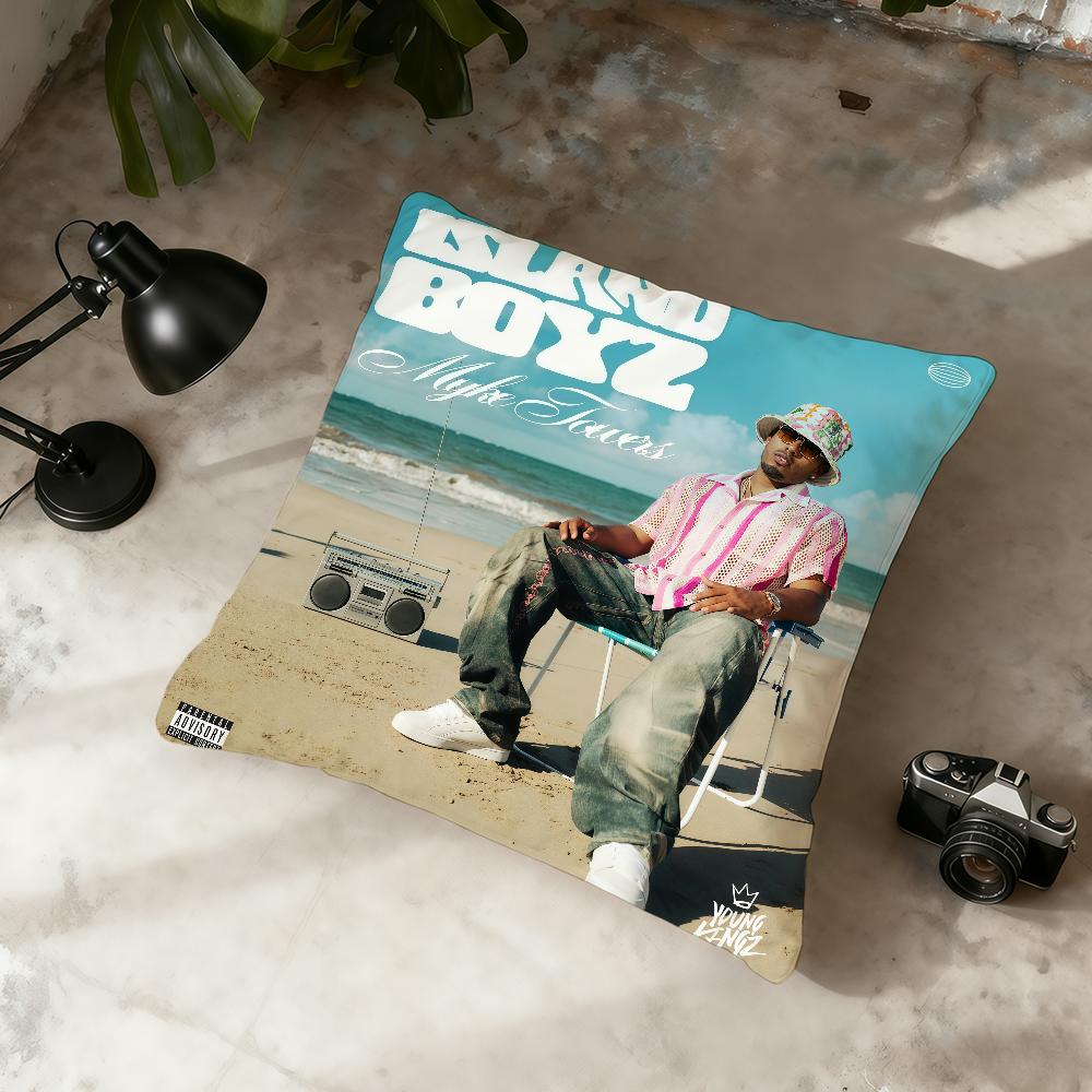 M-Myke Towers ISLAND BOYZ cushion cover Home Office Convenient Nordic Simplicity Hit With Zipper Cushion Cover