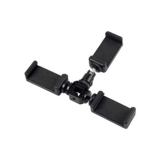 Dual Phone Livestream & Video Stand for Multi-Camera Photography and Videography