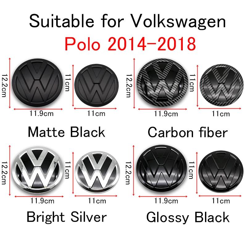 1Pc For VW Polo 6 6C 2014-2018 Volkswagen Rear Trunk Lid Front Grill Badge Emblem Logo Decorative Auto Replacement Accessories zxc088