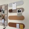 Felt Pin Board Bar Strips Self Adhesive Bulletin Board Felt Memo Board Paste Photos Notes Schedules for Office Kitchen Bedroom Wall Decoration