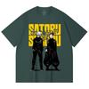 230 Gsm 100% Cotton Jujutsu Kaisen V44 Gojo Geto Print Unisex Heavy Cotton T Shirt