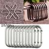 Aluminum Rings Outdoor tool Camp Mountaineering Hook Climing Carabiner Buckle Keychain Travel Kit
