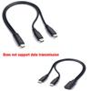 Разветвитель USB C Кабель Type C 1 на 2 Удлинительный Кабель Провод для ПК Телефона Планшета 15 Вт 3 А Шнур Адаптера Питания Преобразователь Зарядки Линия