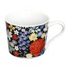 Кружка для выпечки Seikou Kiln Mug из черного фарфора Kutani ware, произведена в Японии. Диаметр 9 см x высота. Емкость 250 см3. (Ограниченный запас) Цветочный SK-191 7.4см