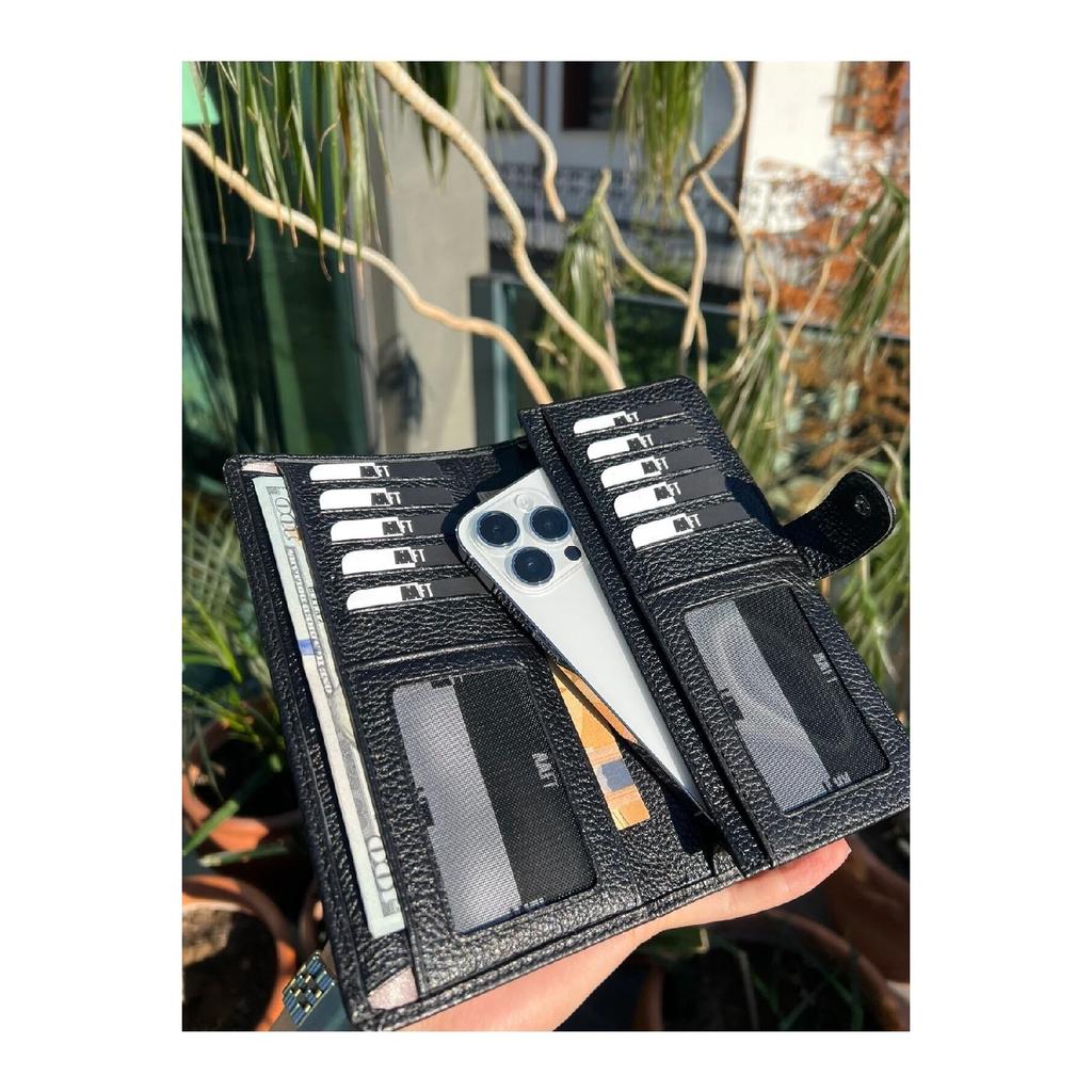 Кошелек унисекс из натуральной кожи Twist 2323 с отделением для телефона