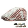 Клетчатый берет Весенне-летняя тонкая кепка Британская ретро Прогрессивная кепка Мужская кепка художника