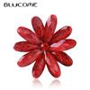 Newest Shiny Rhinestone Flower Brooches for Women Girls Suit Bag Scarf Corsage Pins Jewelry Accessories Gifts