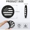 JUSTTOP Подставка-подстаканник для автомобиля, Нескользящая подставка-подстаканник для автомобиля с американским флагом, Автоаксессуары для интерьера для женщин и мужчин, 4 шт. Черные