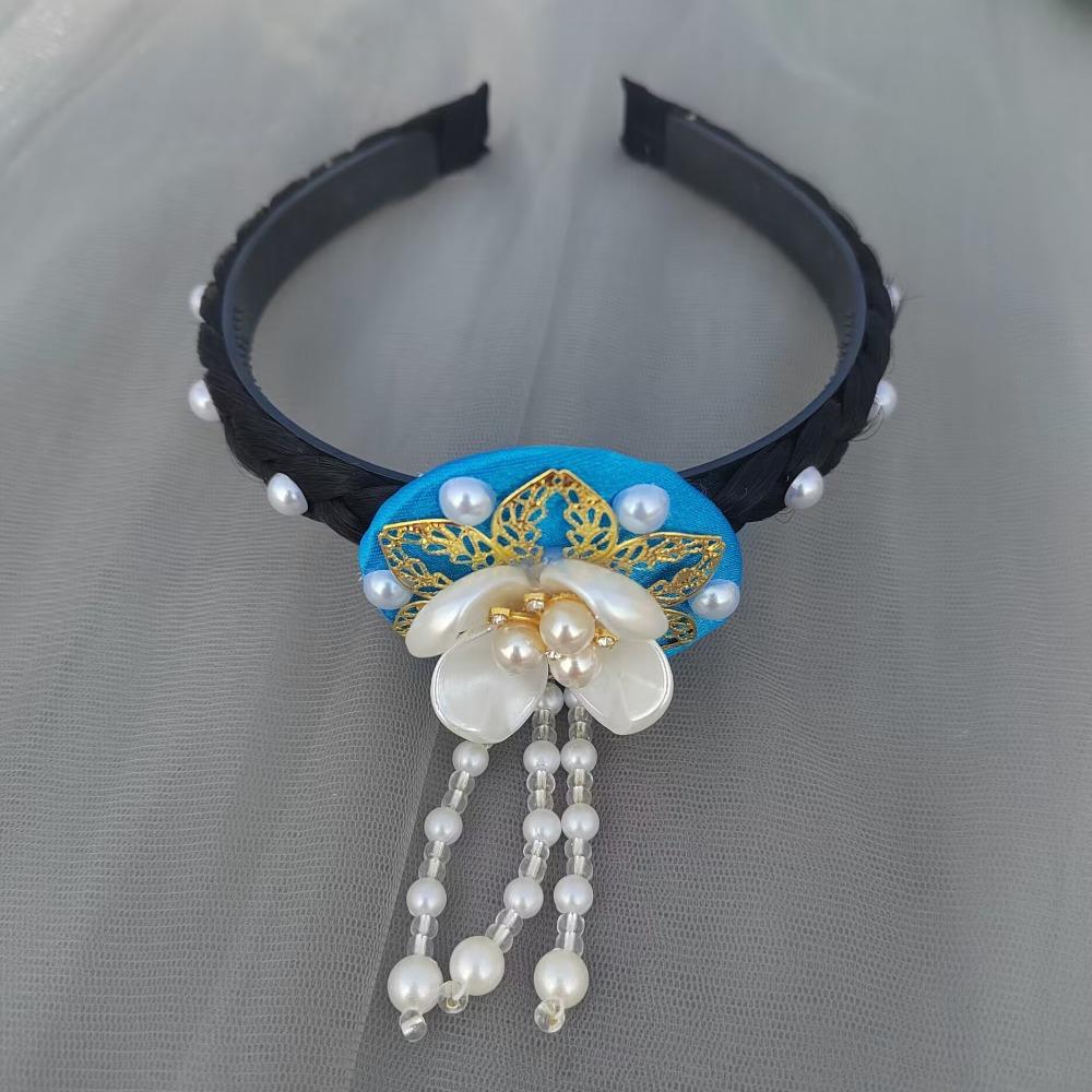 Pearl Hanbok Hairband Tassels Stage Dance Hair Hoop Gift Korean Headband Children