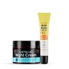 Night Cream - De-Tan & Anti-ageing Cream for Men - 50 G | Effective Tan Removal | No Mineral Oil & Anti-Acne Spot Gel-15 Ml