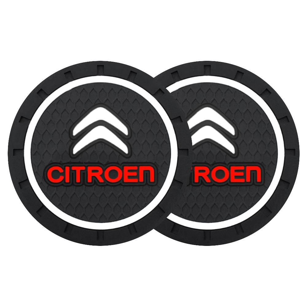 PVC Car Interior Water Coaster For Citroen C4 Cactus C5 C3 Berlingo C2 Aircross C4l Saxo Elysee Xsara Sega Picasso X7 C6
