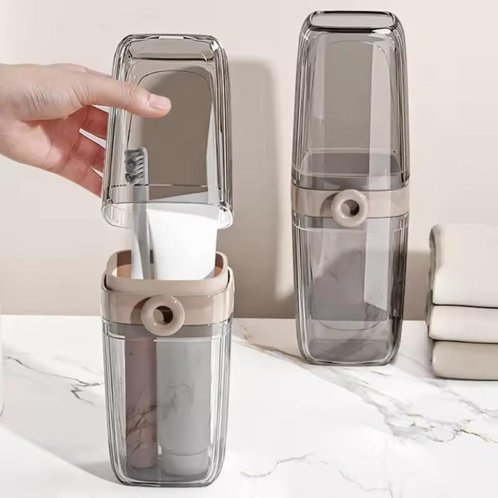 Portable Mouthwash Cup Light Luxury Toothbrush Box Lightweight Brushing Cup  Bathroom