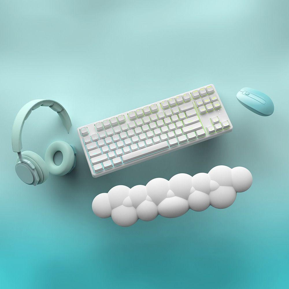 Soft Keyboard Mouse Pad Non-Slip Memory Foam Cloud Shape Wrist Support