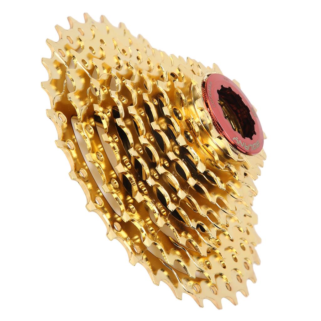 VG Sports Mountain Bike 9 Speed Freewheel Bicycle 11‑32T Cassette Flywheel Replacement Gold