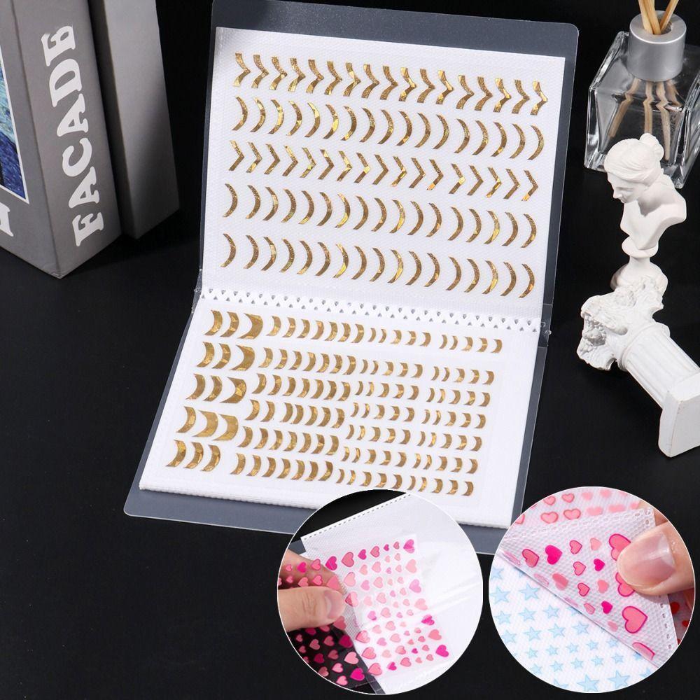 Blank Page Design Transparent Sticker Storage Book Collecting Nail Stickers