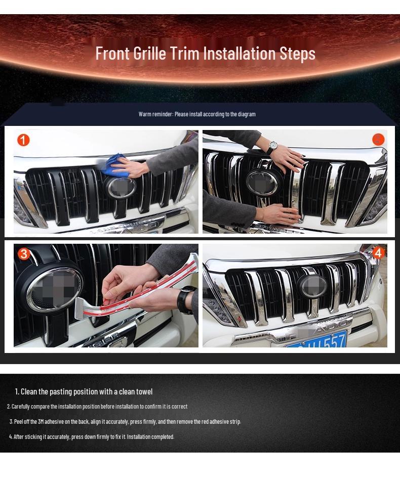 Otai 14-16 Qijun Front Grille Trim: New Center Grille Decoration for Qijun