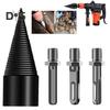32-миллиметровое сверло по дереву с 3 ручками, съемное стальное сверло для колки дров, конусообразное сверло для колки дров для электрической дрели