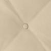 Back Cushion Cream 100 x 50 cm Microfiber Fabric
